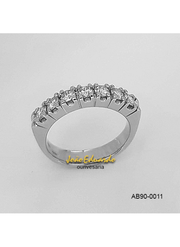 Meia Aliança de Diamantes AB90-0011